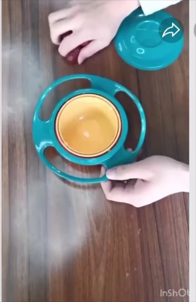 Potinho Pote Prato Mágico Giratório 360° Infantil