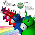 Cavalinho Upa Upa inflavel Pocoto Brinquedo Pula Pula Musica Infantil Com Musica e Led