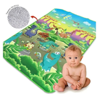 Tapete de Atividades Térmico 120x90 Infantil Emborrachado Educativo Bebê Crianças Tatame Dobrável