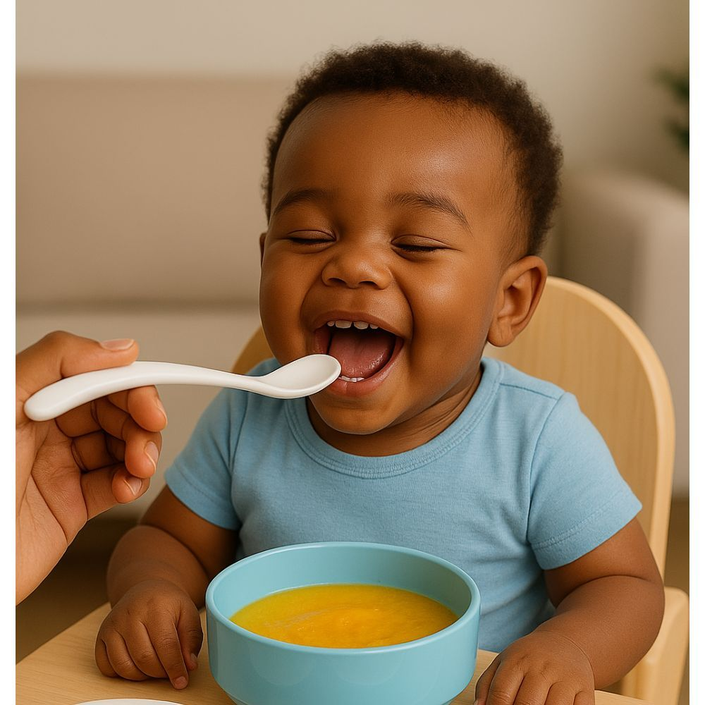 Kit Alimentação Bebê Pratinhos + Potinhos + Talher Infantis 6 Peças