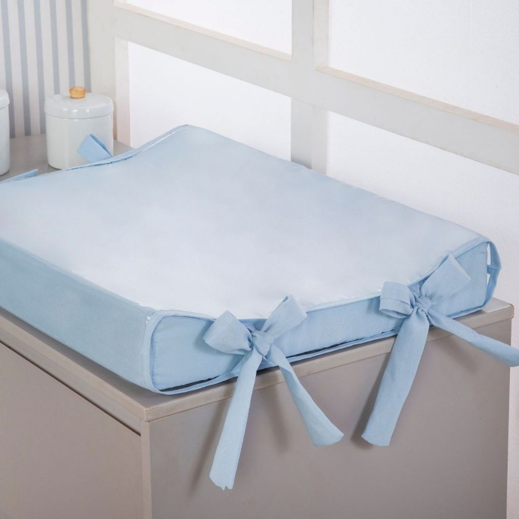 Trocador Americano Anatômico Cômoda Bebê 55X40 Impermeável Plastificado Menina Menino Cores lisa