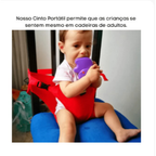 Cinto De Alimentação Infantil Assento De Segurança Portátil Para Bebê Cadeira Refeição Viagem Prática