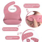Talheres bebê silicone 8 Peças kit Talheres Infantil Com Ventosa Canudo Colher Babador Garfo